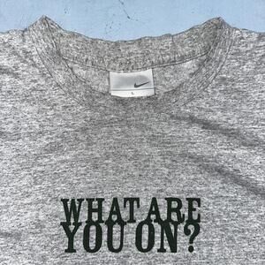 Nike ACG What Are You On VTG T Shirt Climbing Hiking Bare Hands Y2K 2000s RARE